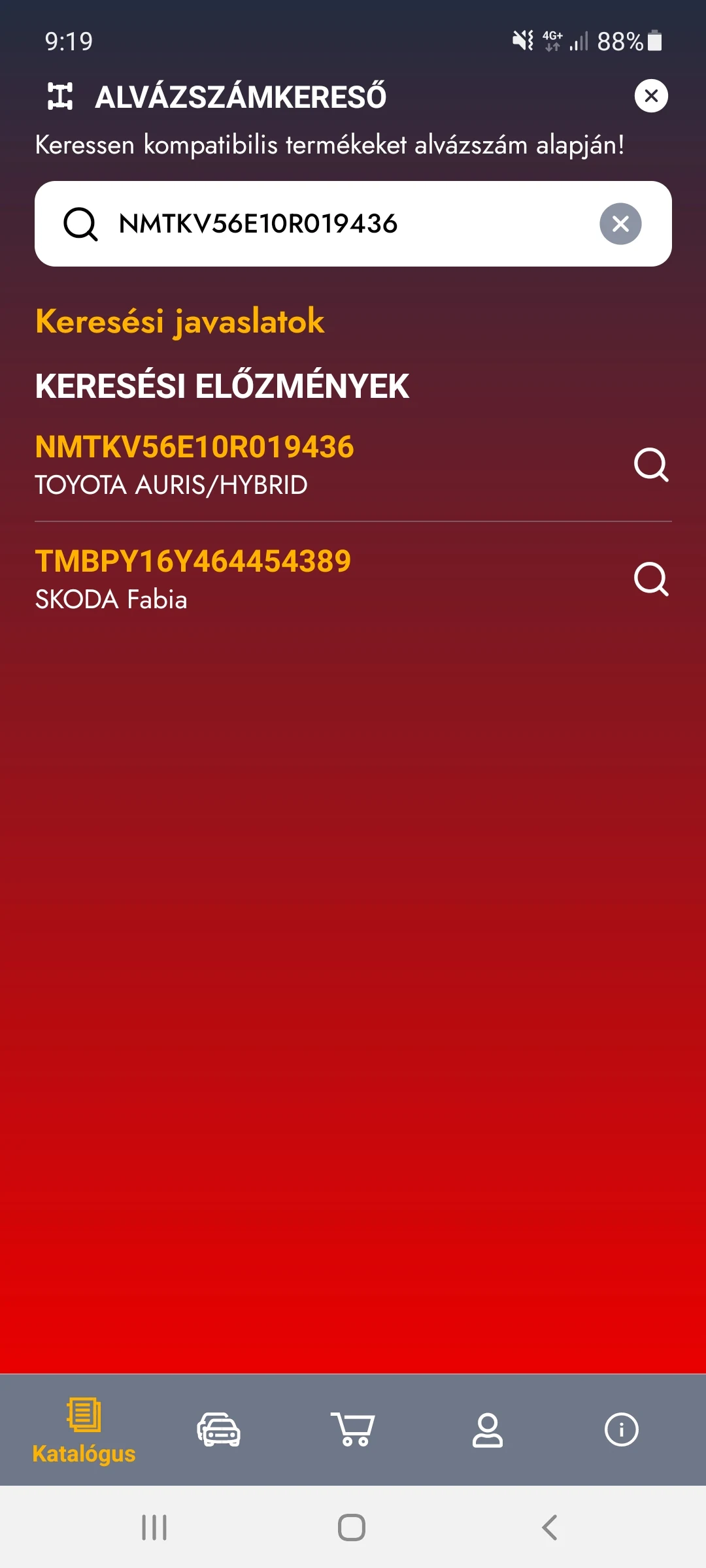 Kovács Autóalkatrész screenshot